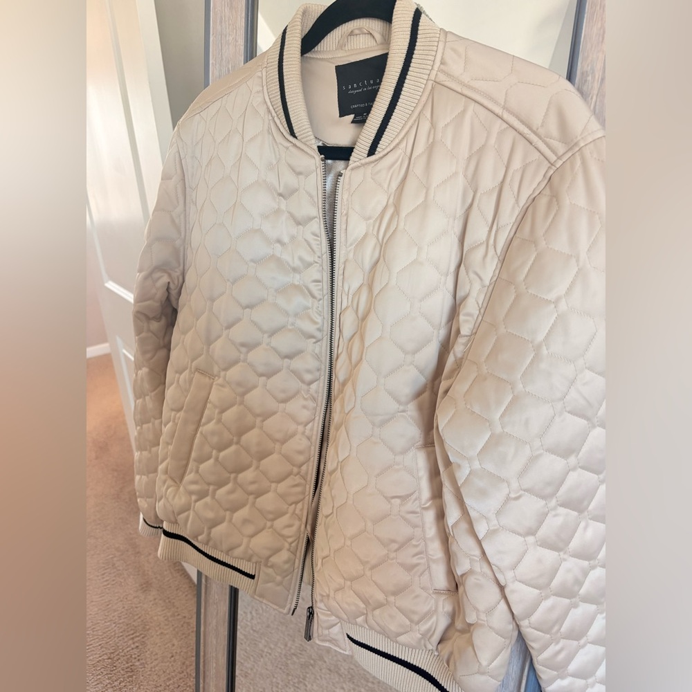 Sanctuary Marilyn Quilted Bomber Jacket (M)